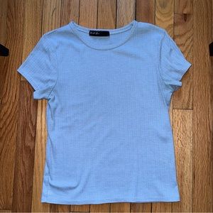 Baby Blue Short Sleeve Top